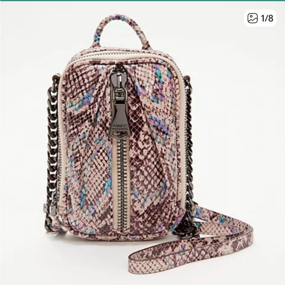 Aimee Kestenberg Leather Snakeskin Crossbody